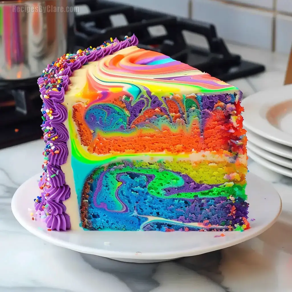 Bright Marble Cake