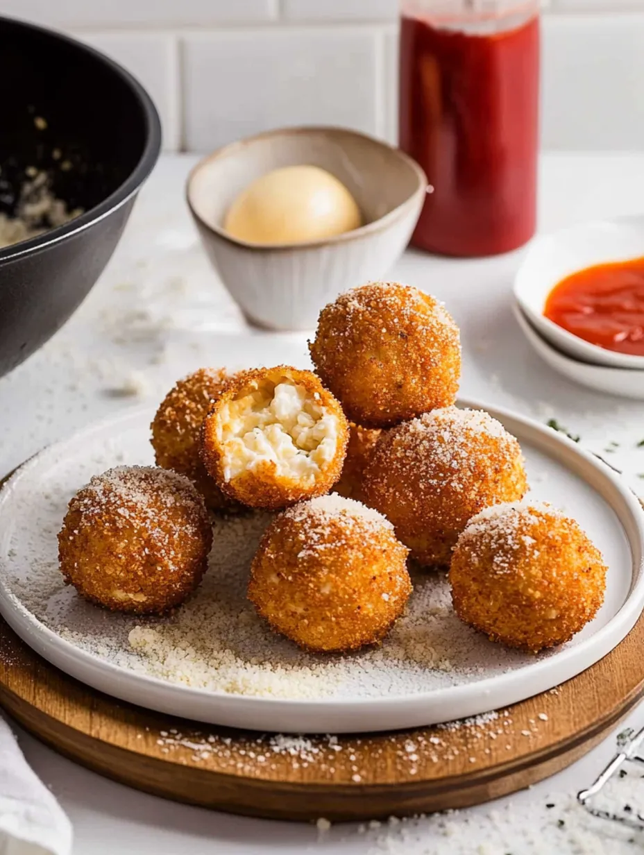 Cheesy Italian Arancini Rice Balls