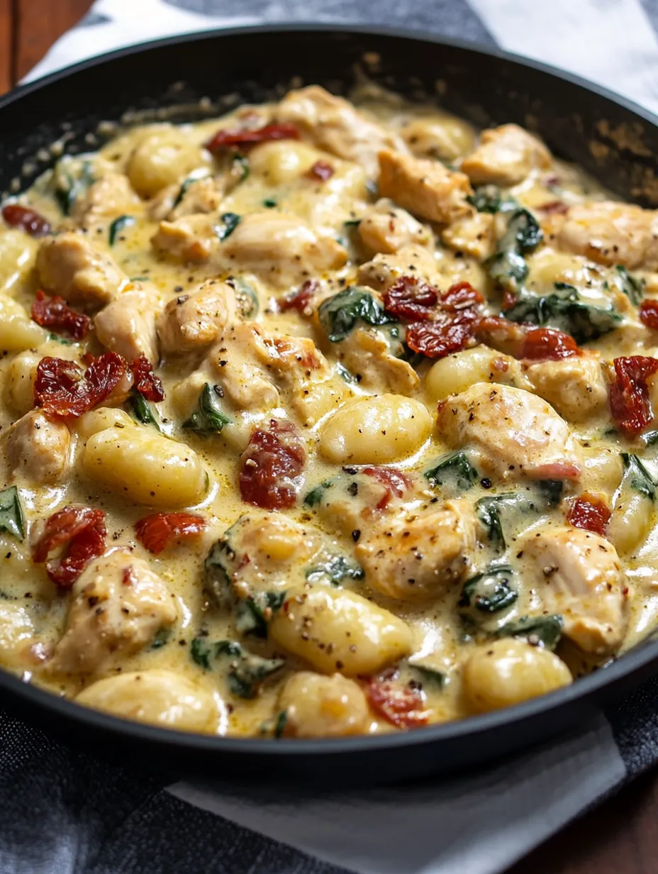 Creamy Chicken and Bacon with Basil Gnocchi Recipe