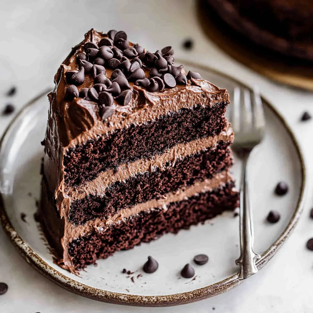 Moist Triple Chocolate Cake
