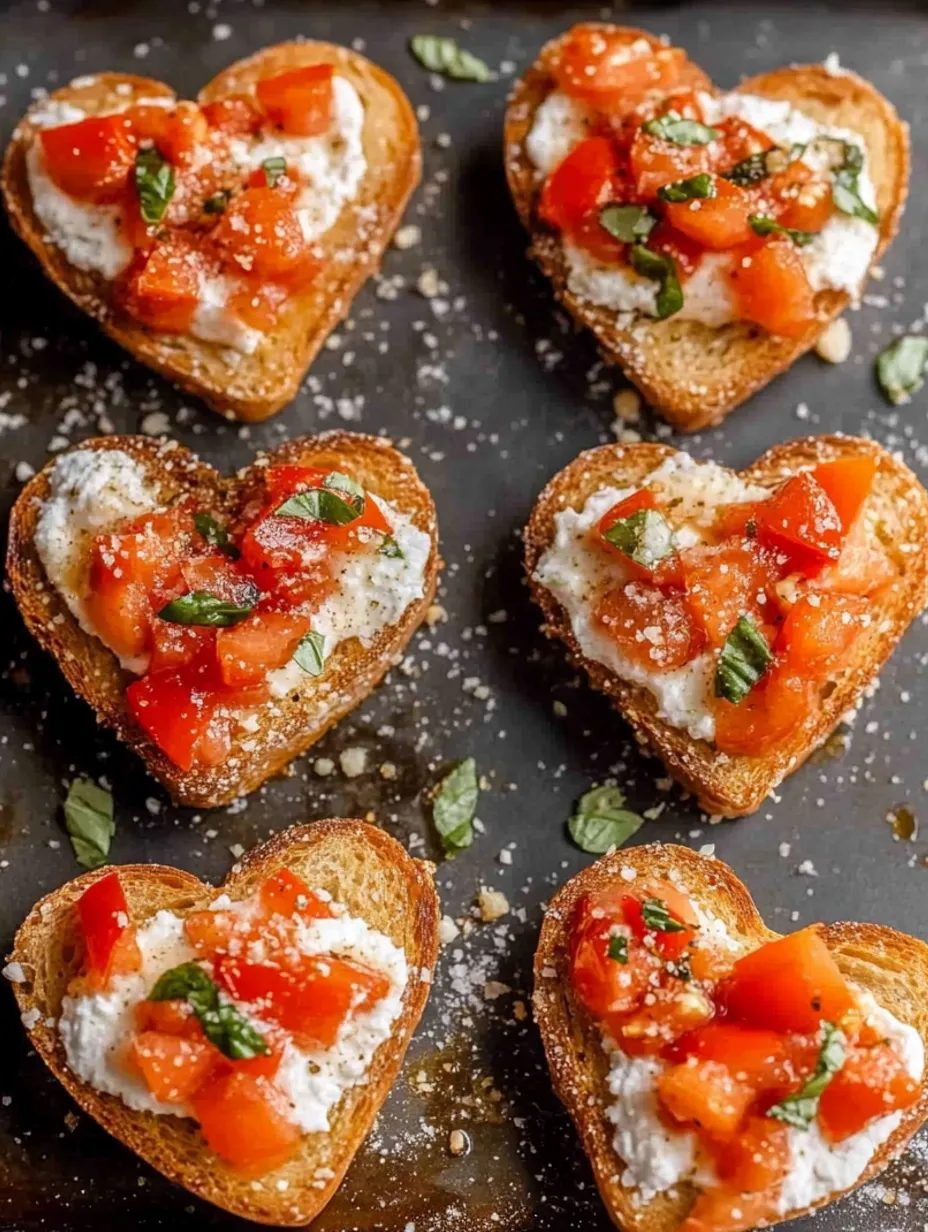 Easy Heart-Shaped Bruschetta Recipe