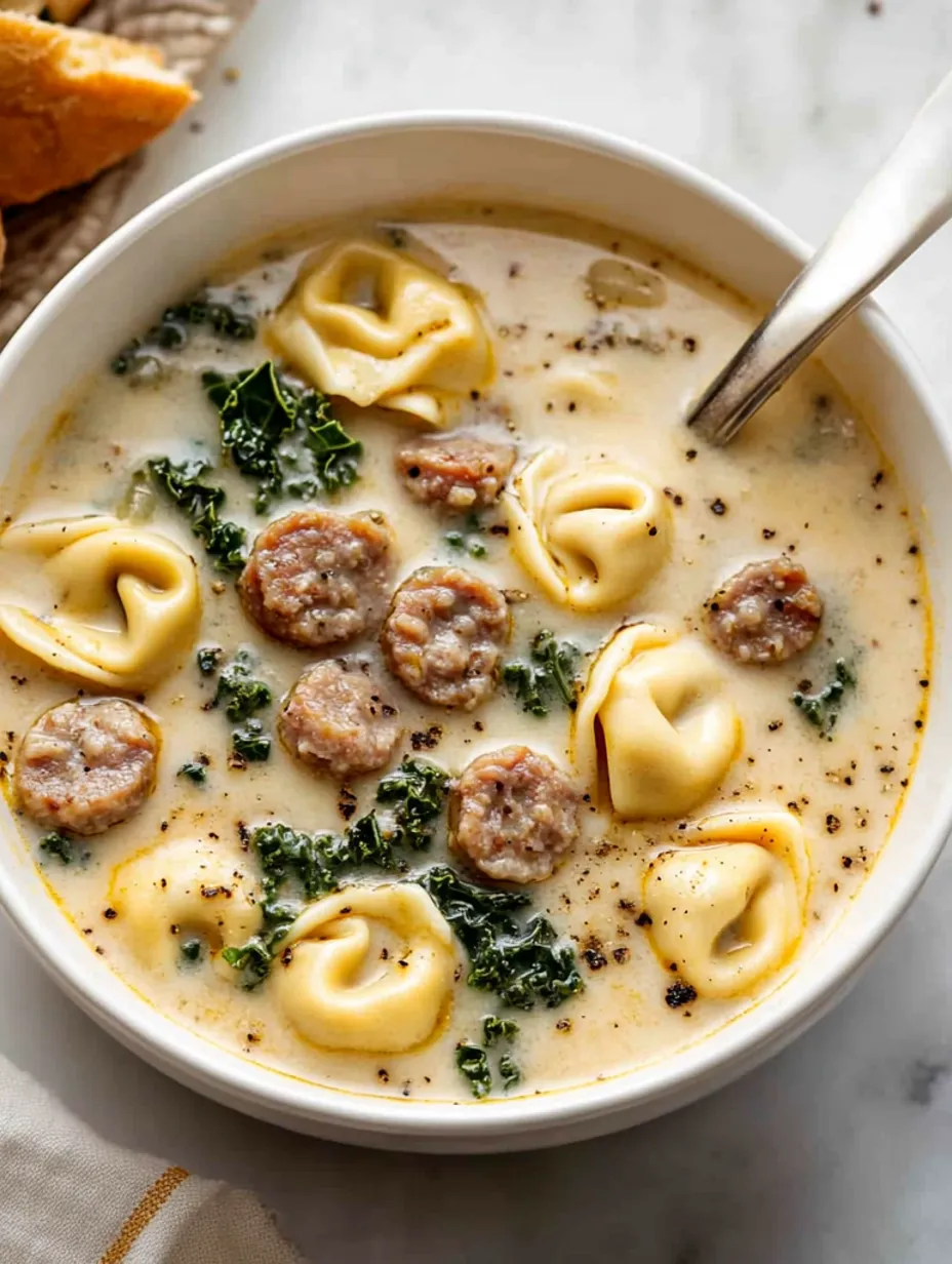 Creamy Sausage Tortellini Soup Recipe