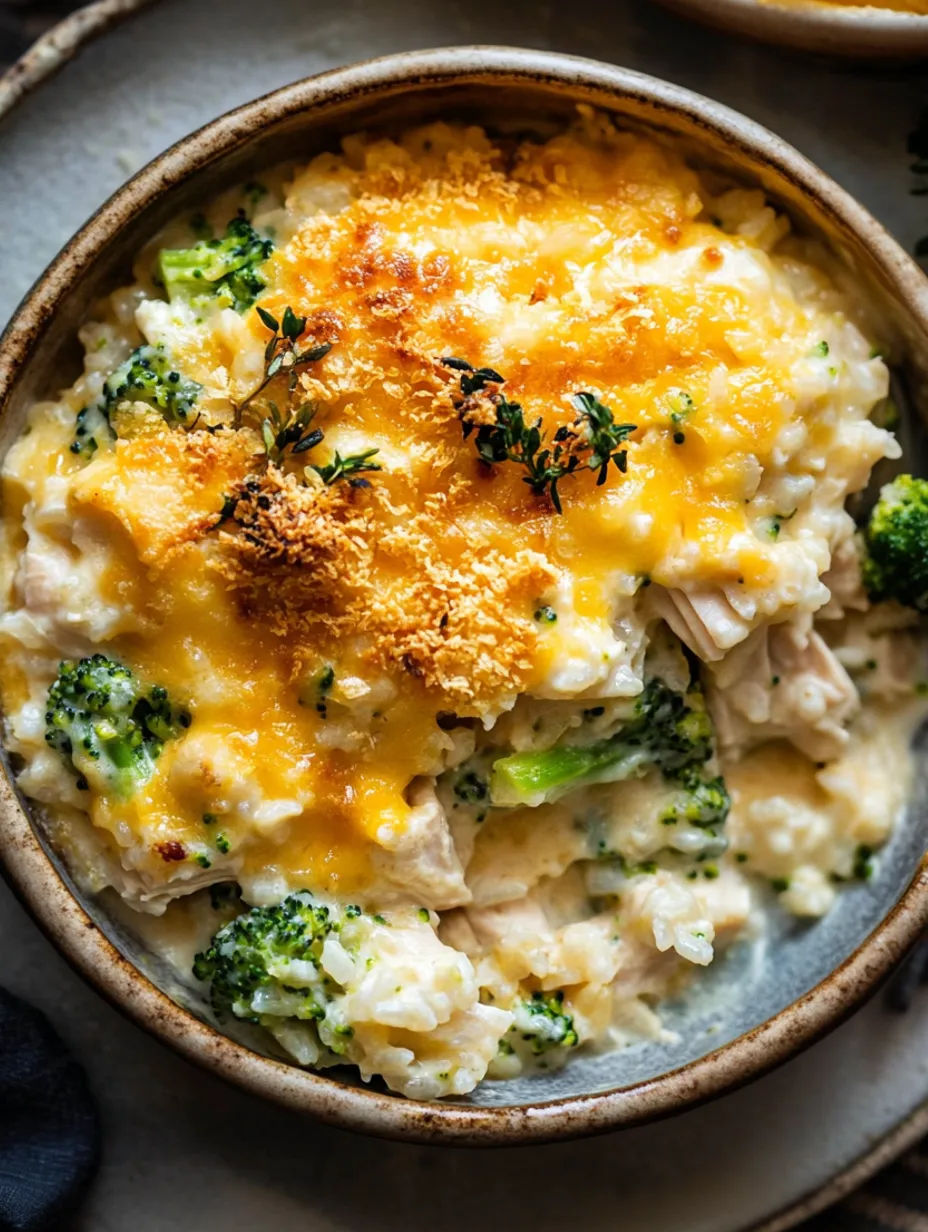 Cheesy Chicken Broccoli Rice Casserole Recipe