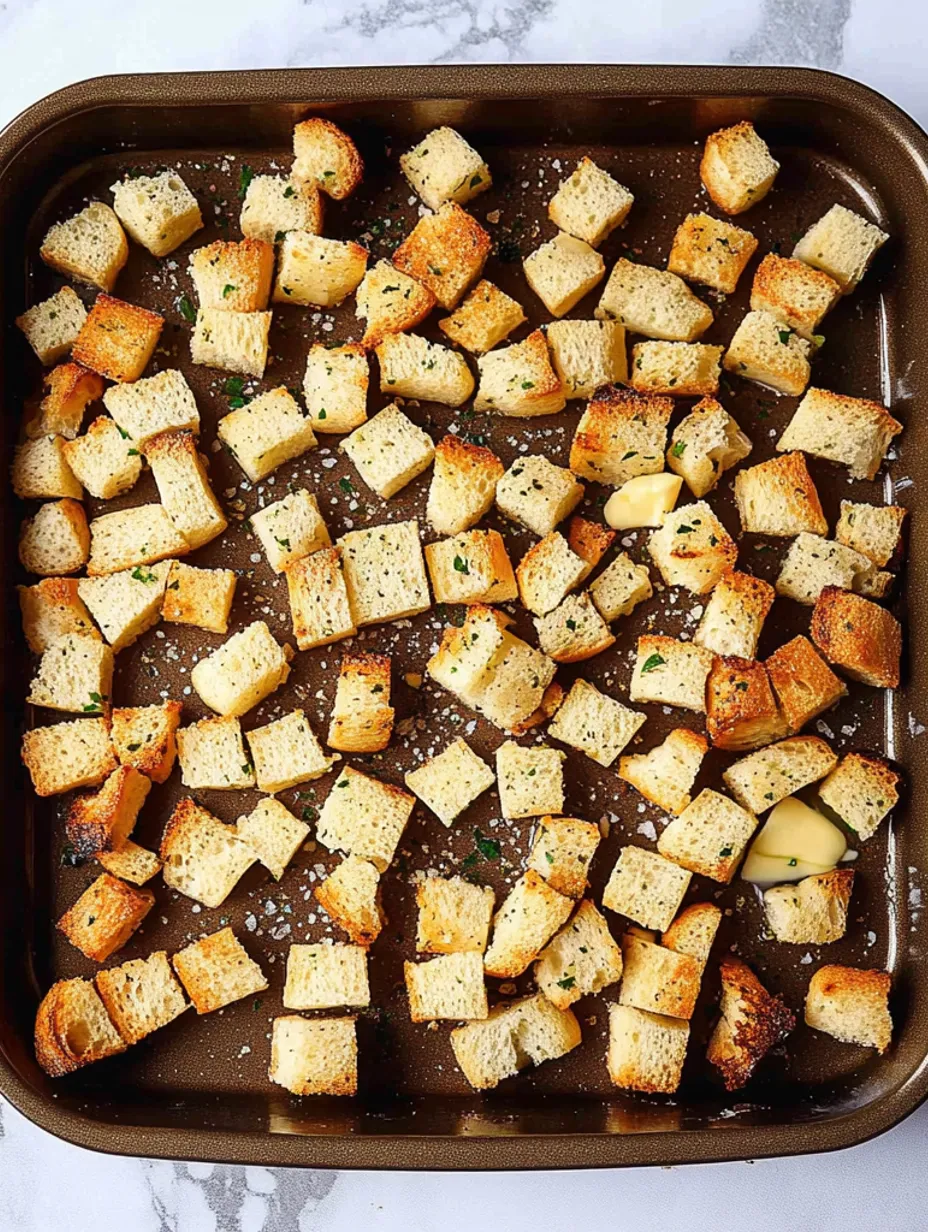 Creamy Garlic Bread Soup with Homemade Croutons Recipe