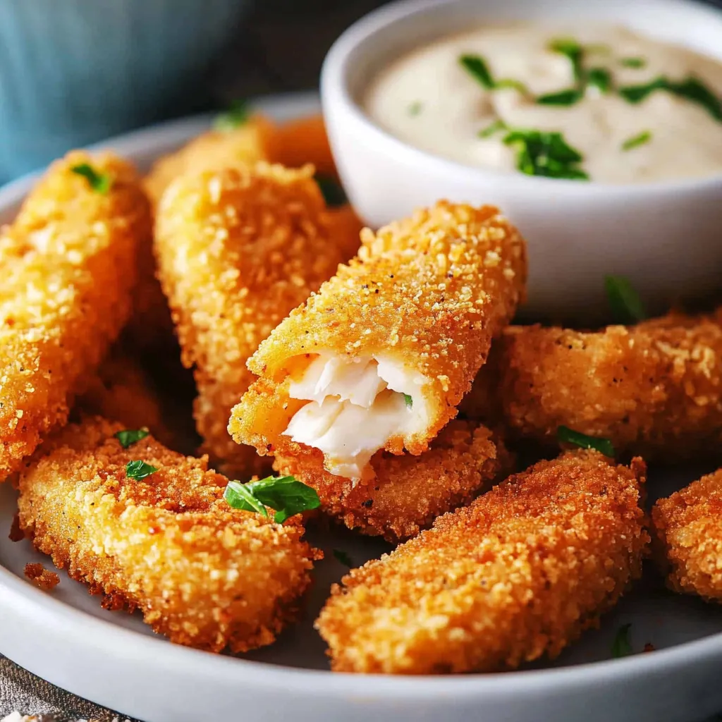 Homemade Crispy Air Fryer Fish Sticks