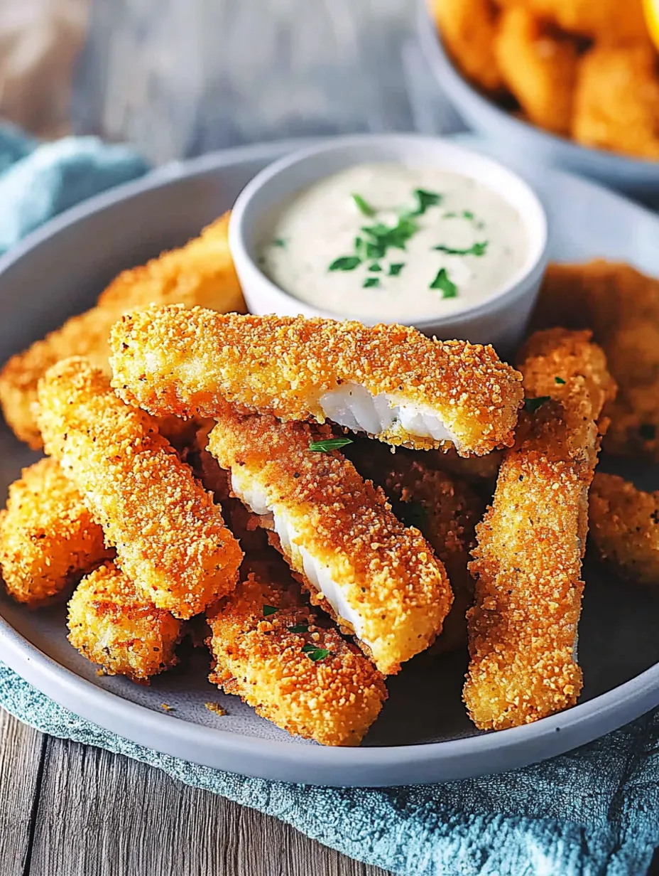 Crispy Homemade Air Fryer Fish Sticks Recipe