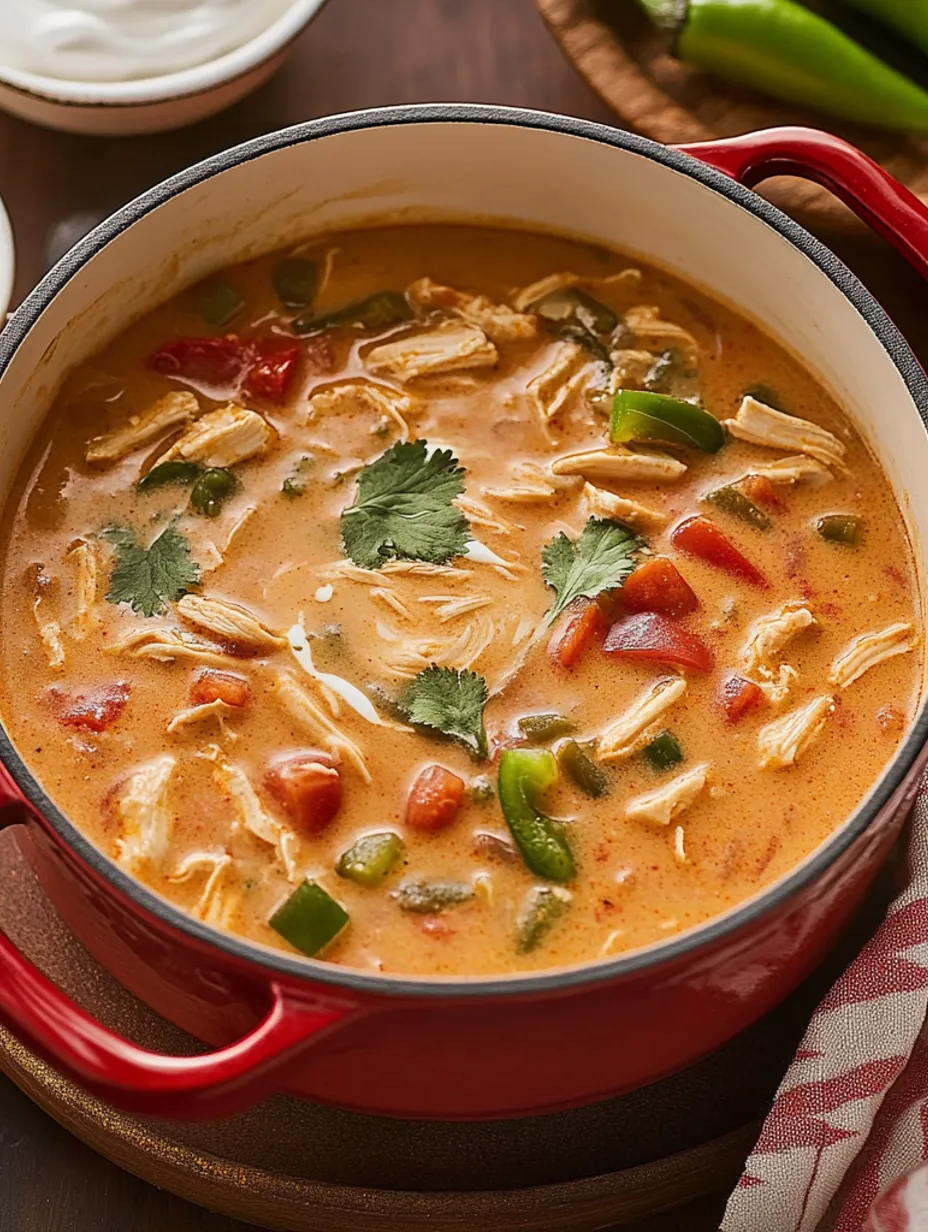 Creamy Chicken Fajita Soup