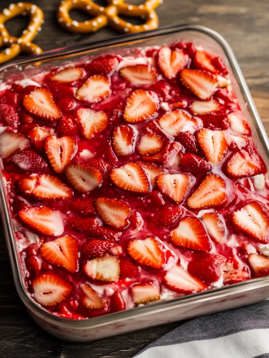 Strawberry Pretzel Jello Salad Recipe