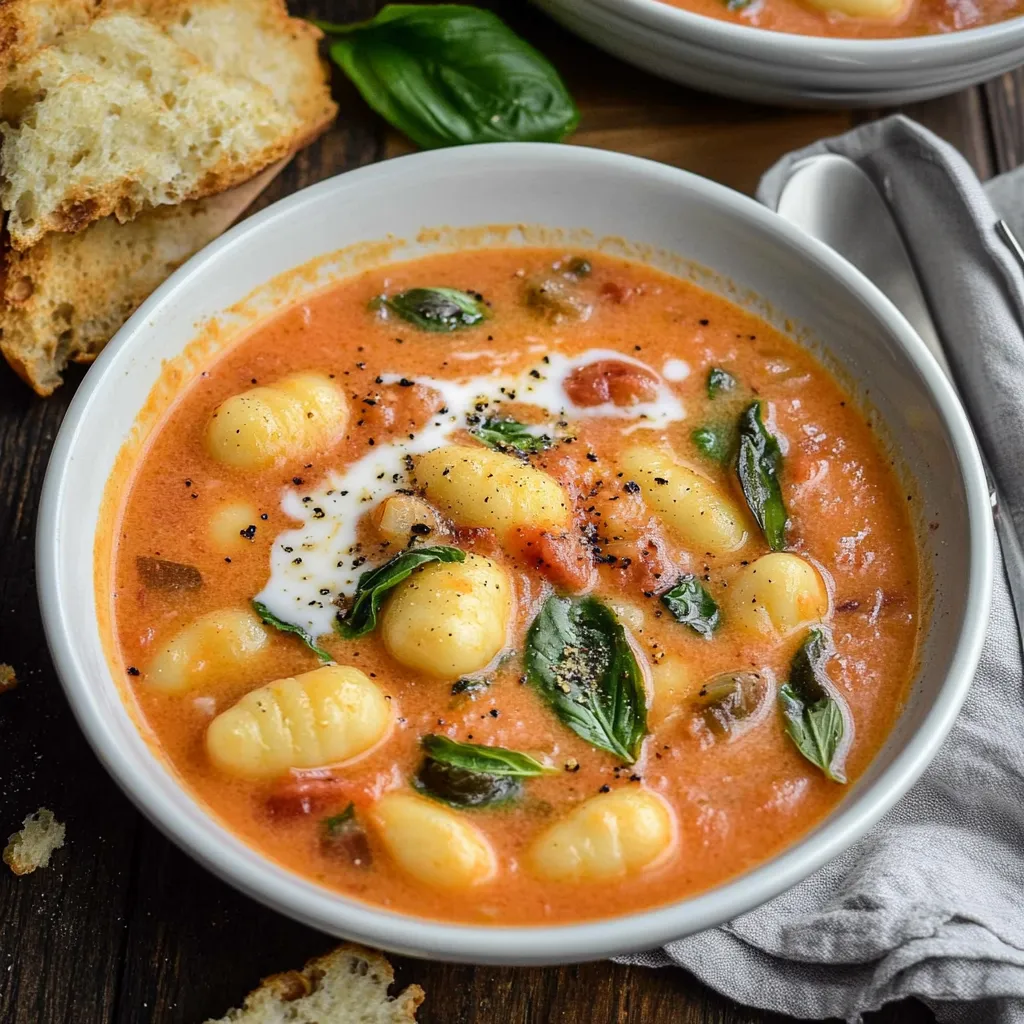 Easy Creamy Tomato Gnocchi Soup Recipe Cooking With Casey