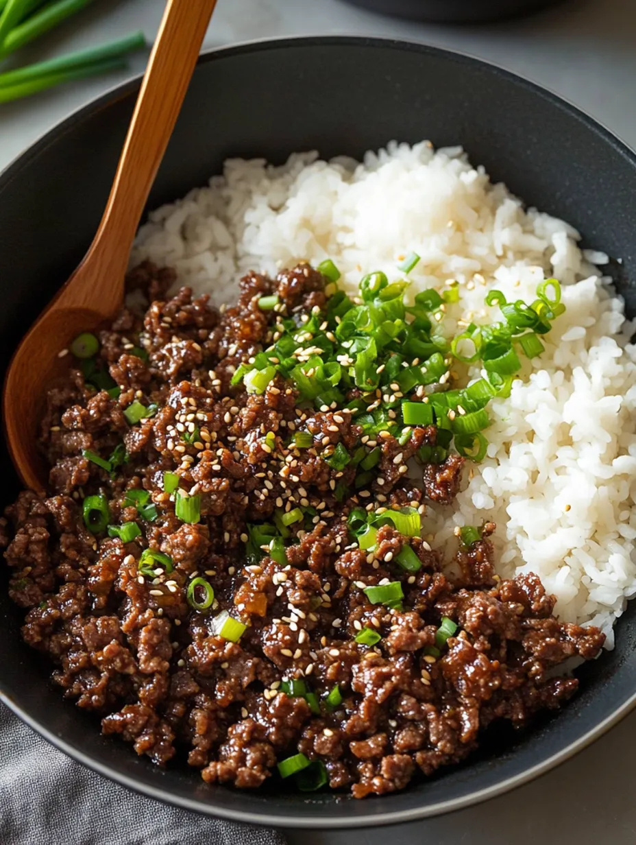 Easy Korean Beef Bowl