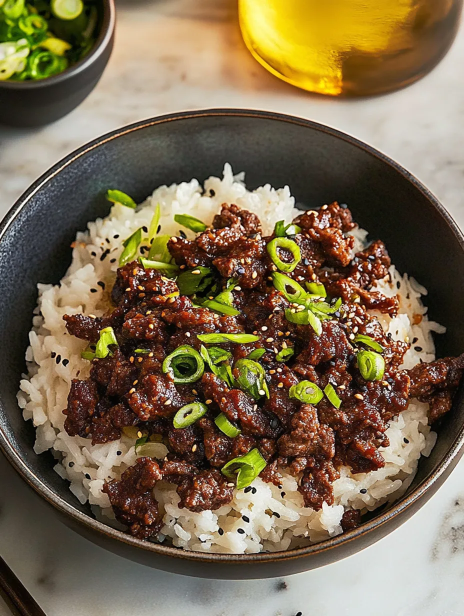 Easy Korean Beef Bowl Recipe