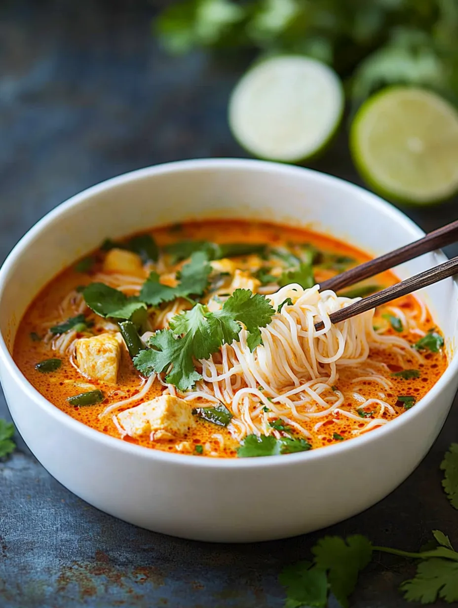 Thai Red Curry Noodle Soup Recipe