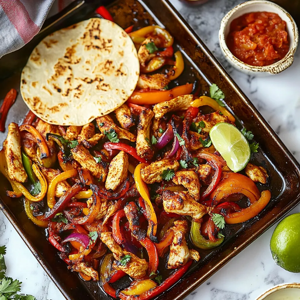 Sheet Pan Chicken Fajitas