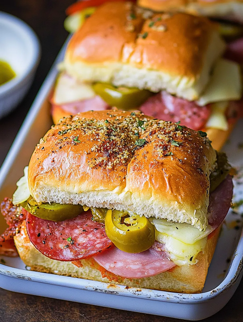 Hot Italian Sub Sliders Recipe