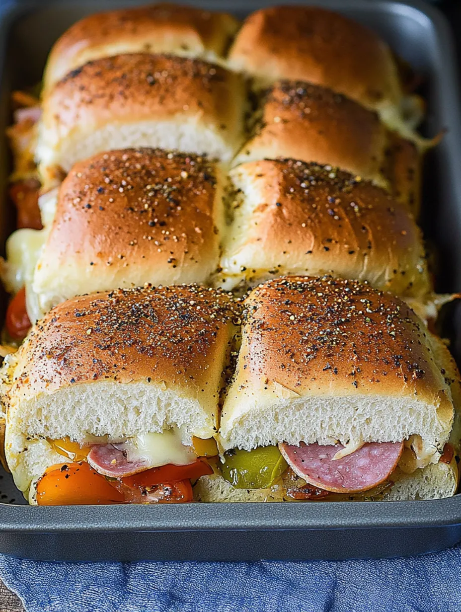 Perfect Hot Italian Sub Sliders Recipe