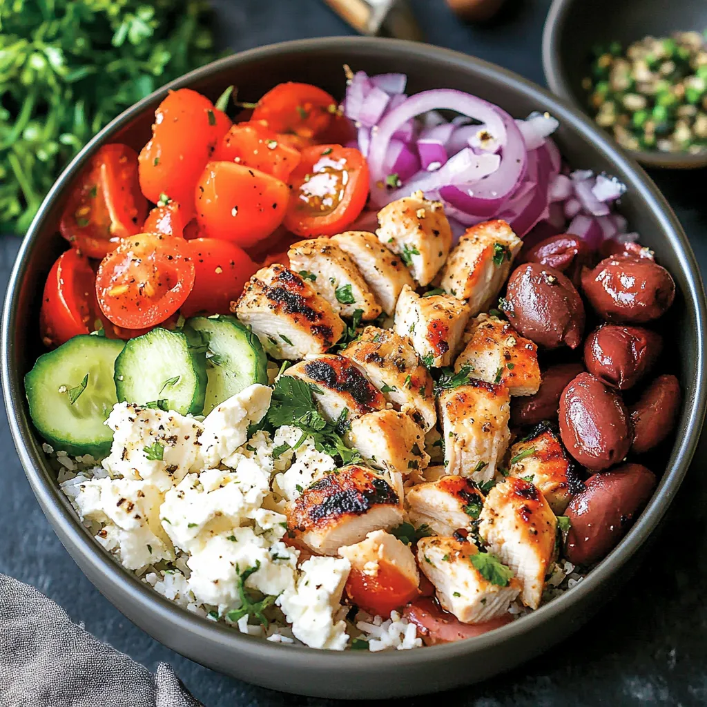 Low-Carb & Keto Greek Chicken Bowls