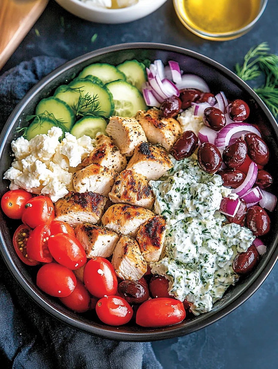 Low-Carb & Keto Greek Chicken Bowls Recipe