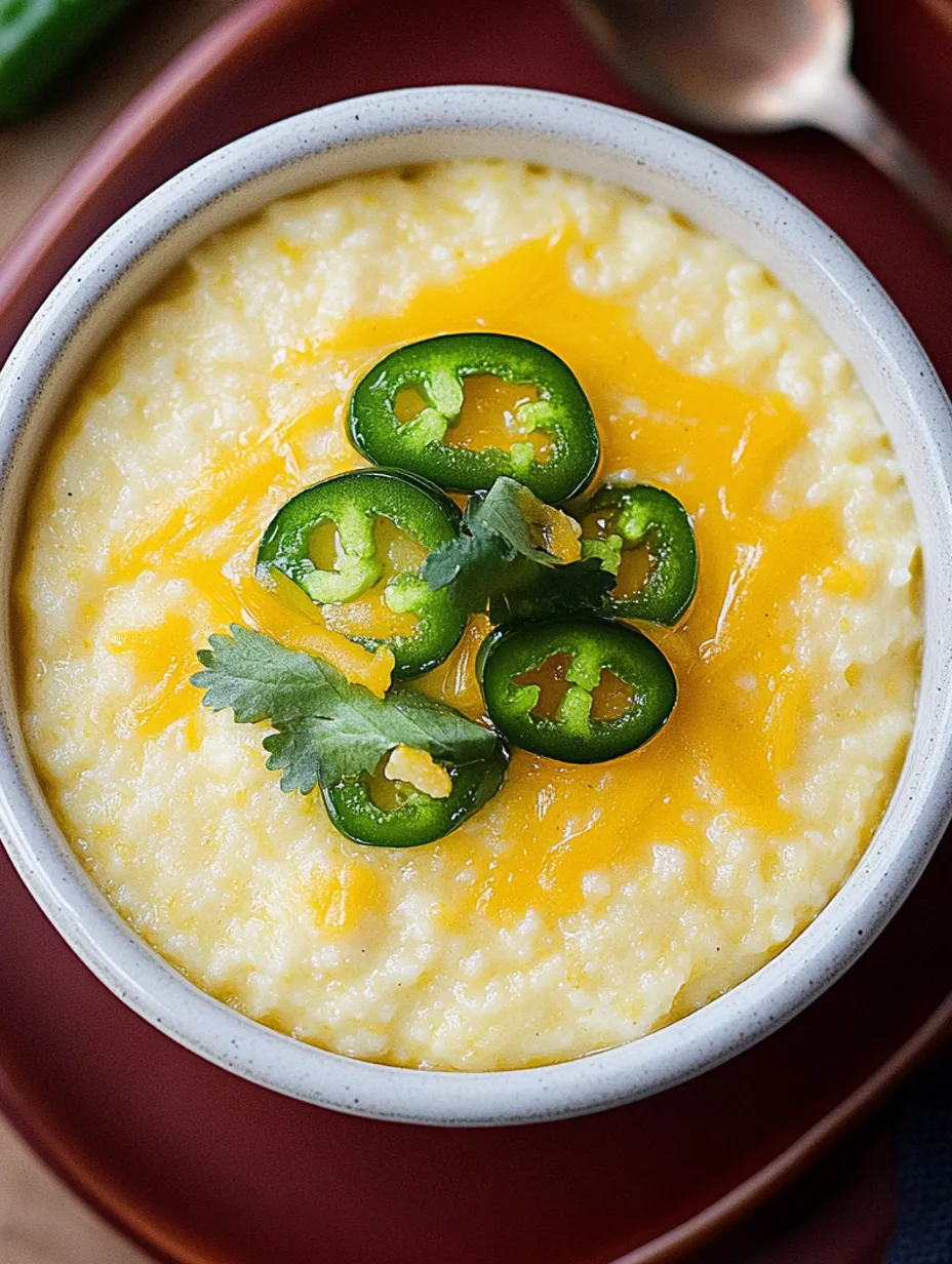 Creamy Jalapeño Cheese Grits