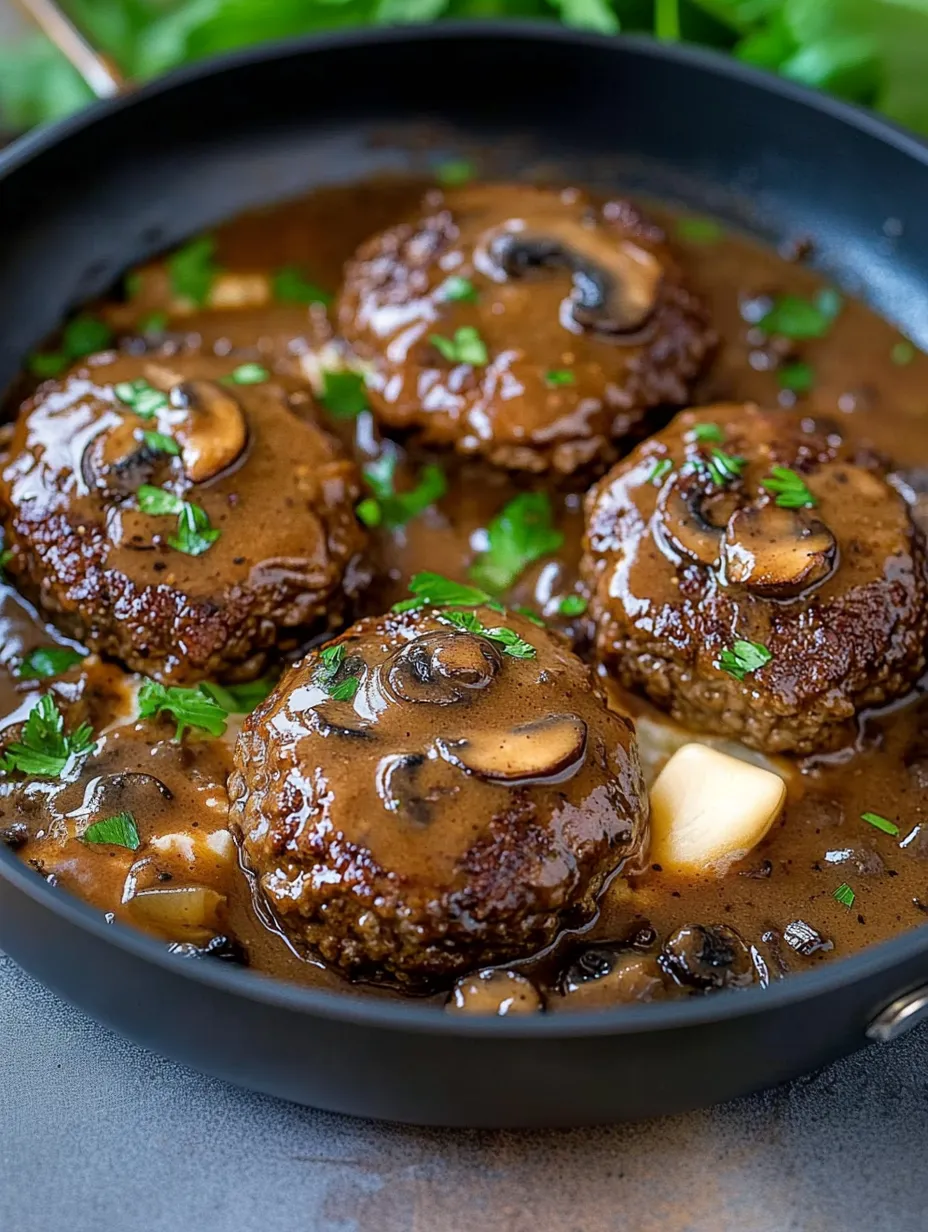 Easy Homemade Salisbury Steak  Recipe