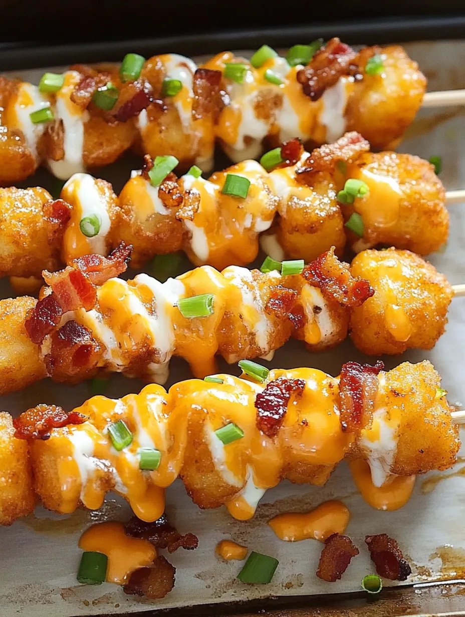 Best Loaded Tater Tot Skewers Recipe