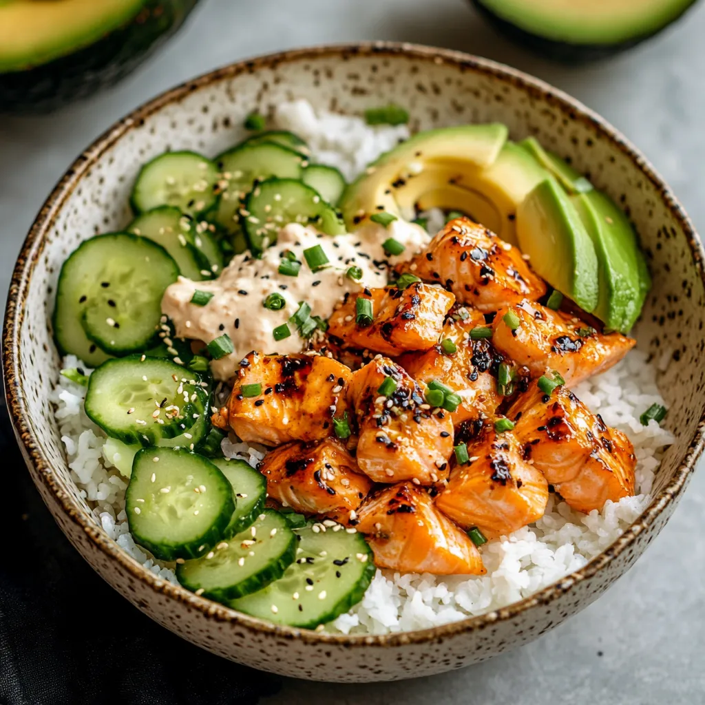 Spicy Salmon Bowls