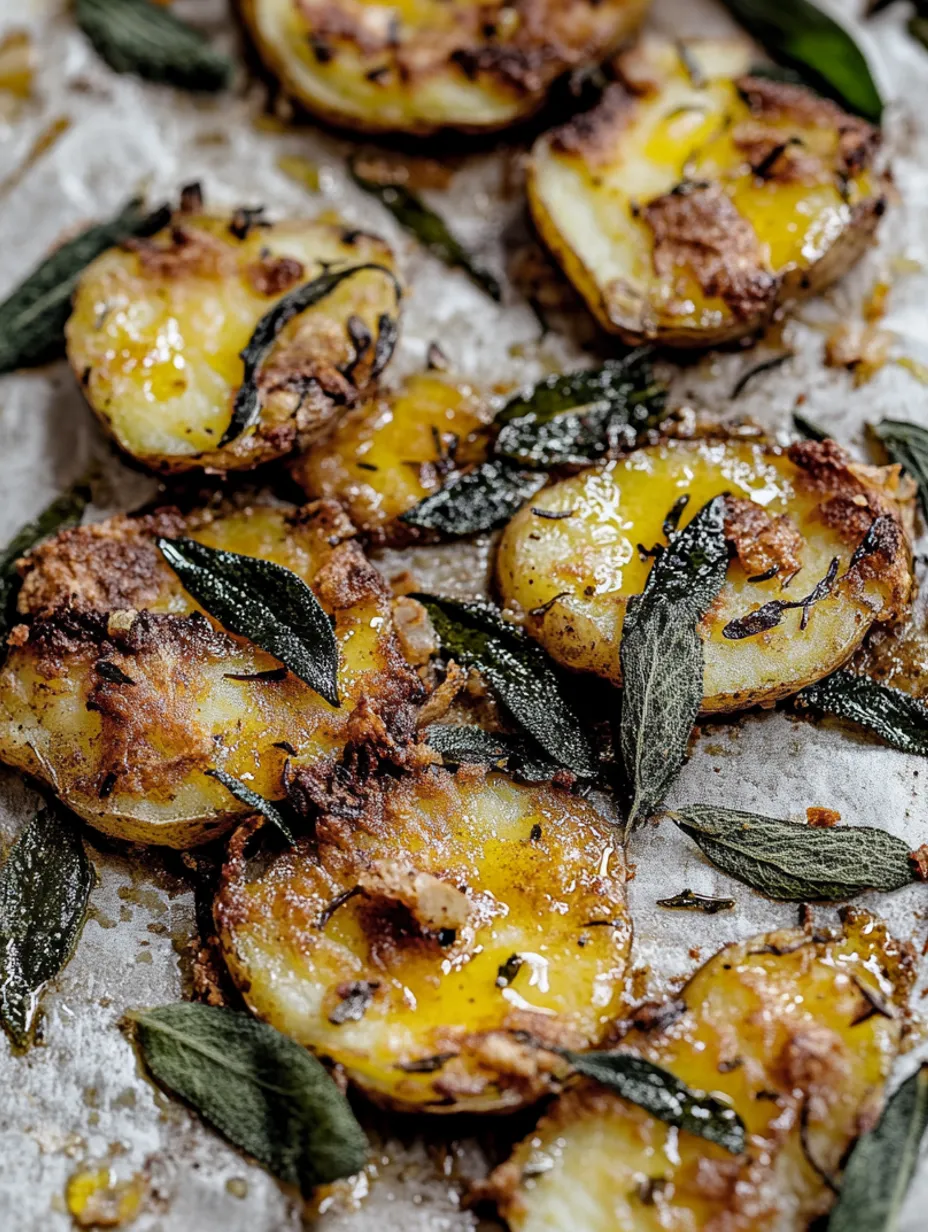 Smashed Sage Potatoes Recipe