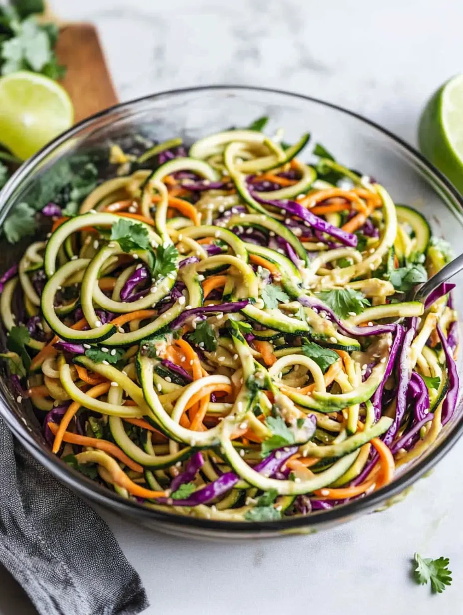 Spicy Asian Zucchini Noodles Recipe