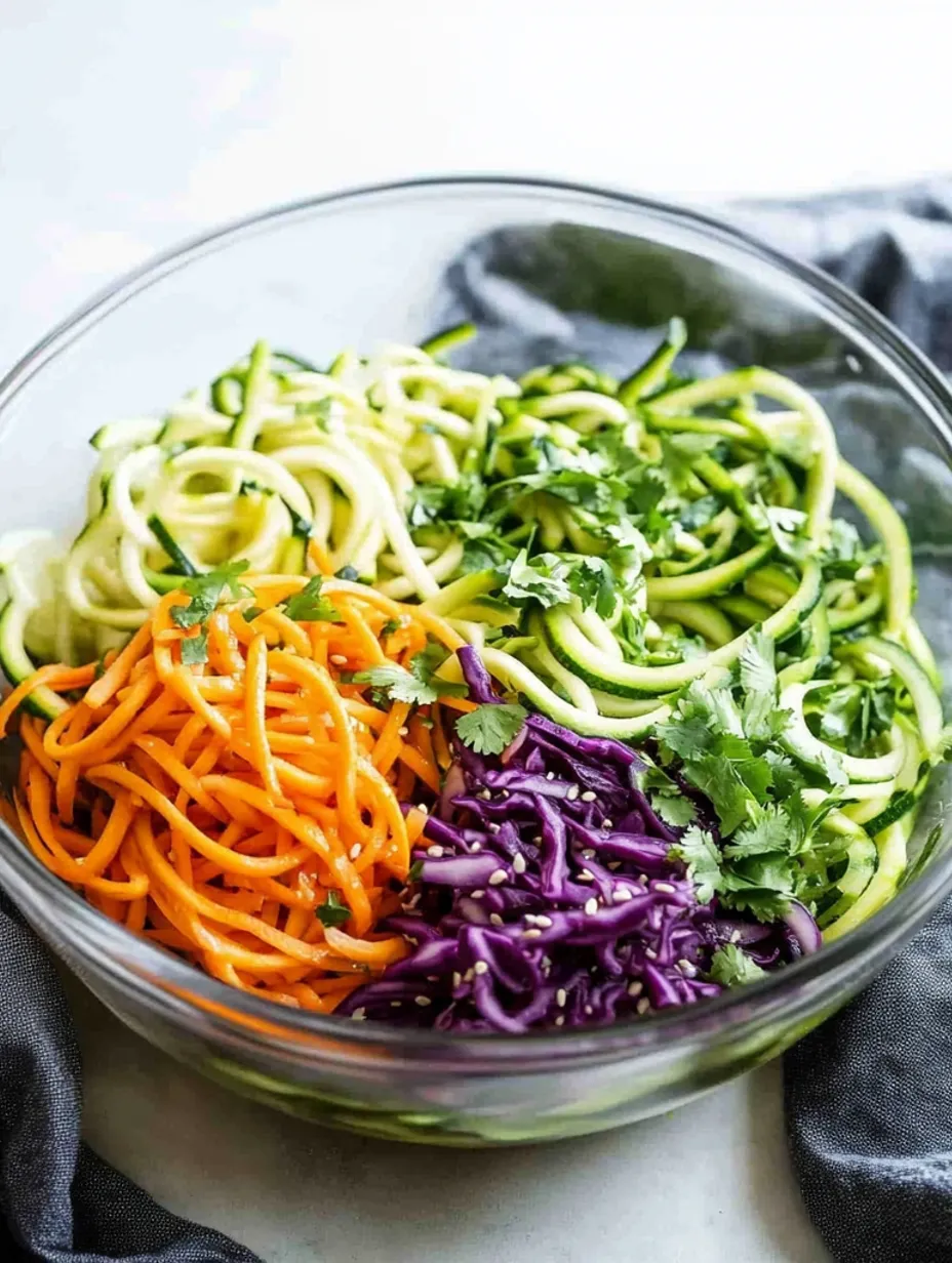 Easy Spicy Asian Zucchini Noodles Recipe