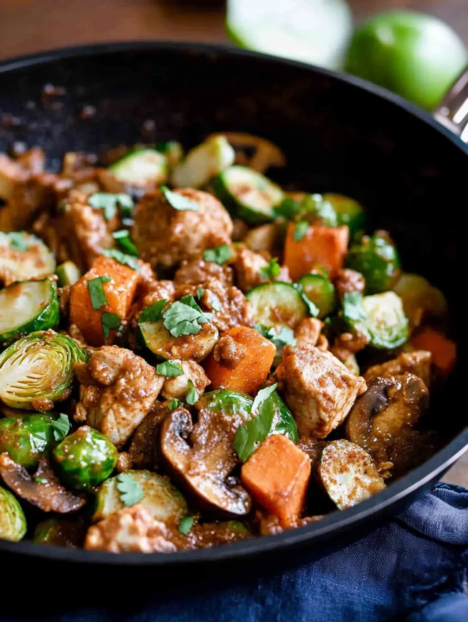 BBQ Ranch Turkey & Veggie Skillet Recipe