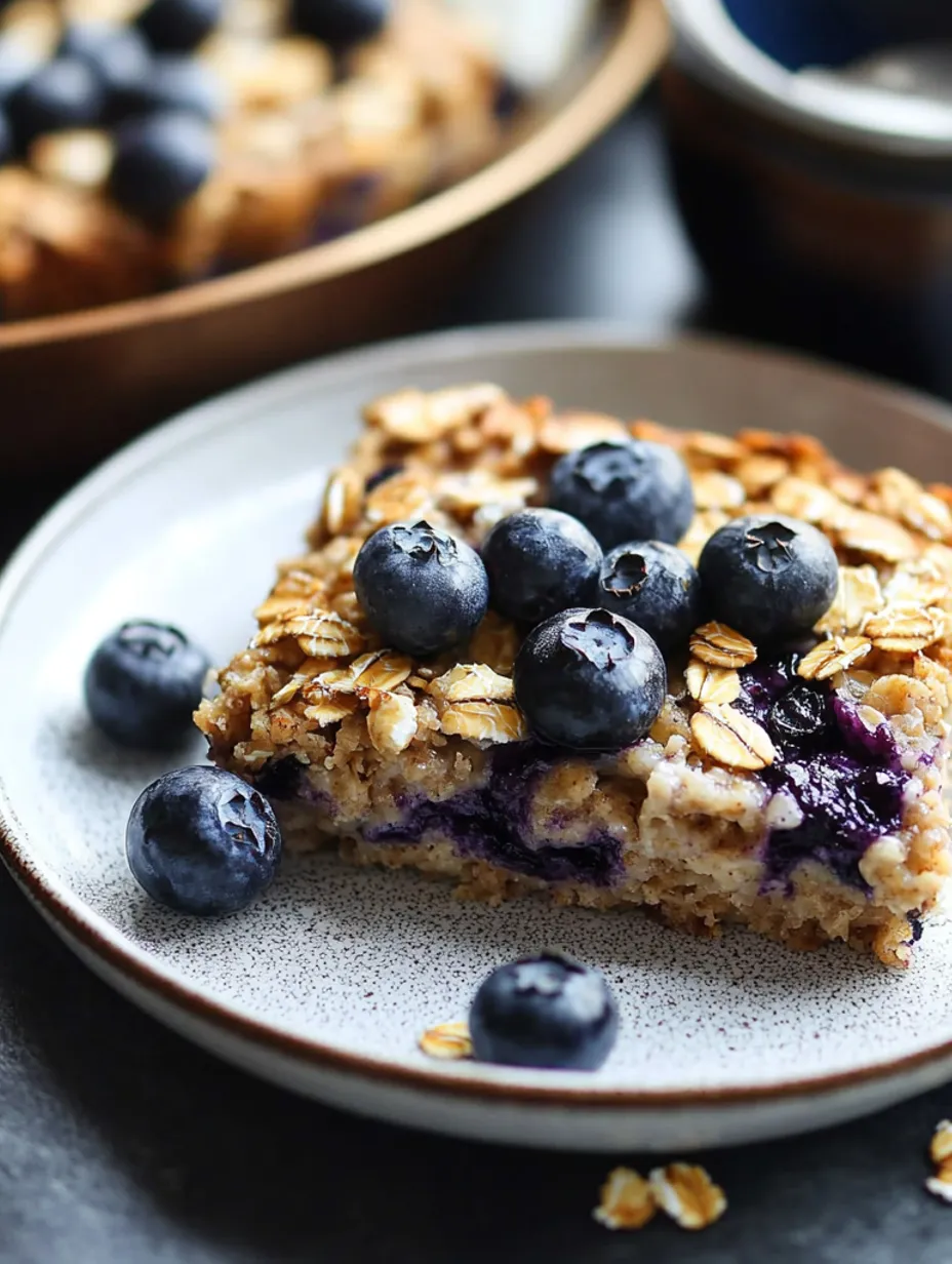 Healthy Blueberry Baked Oatmeal Recipe