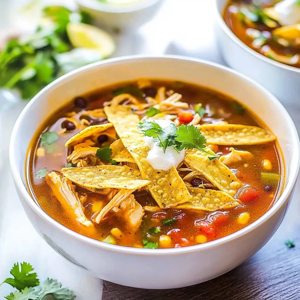 Easy 30-Minute Homemade Chicken Tortilla Soup