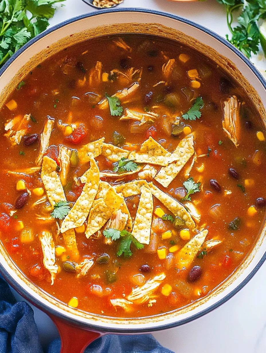 Easy Homemade Chicken Tortilla Soup