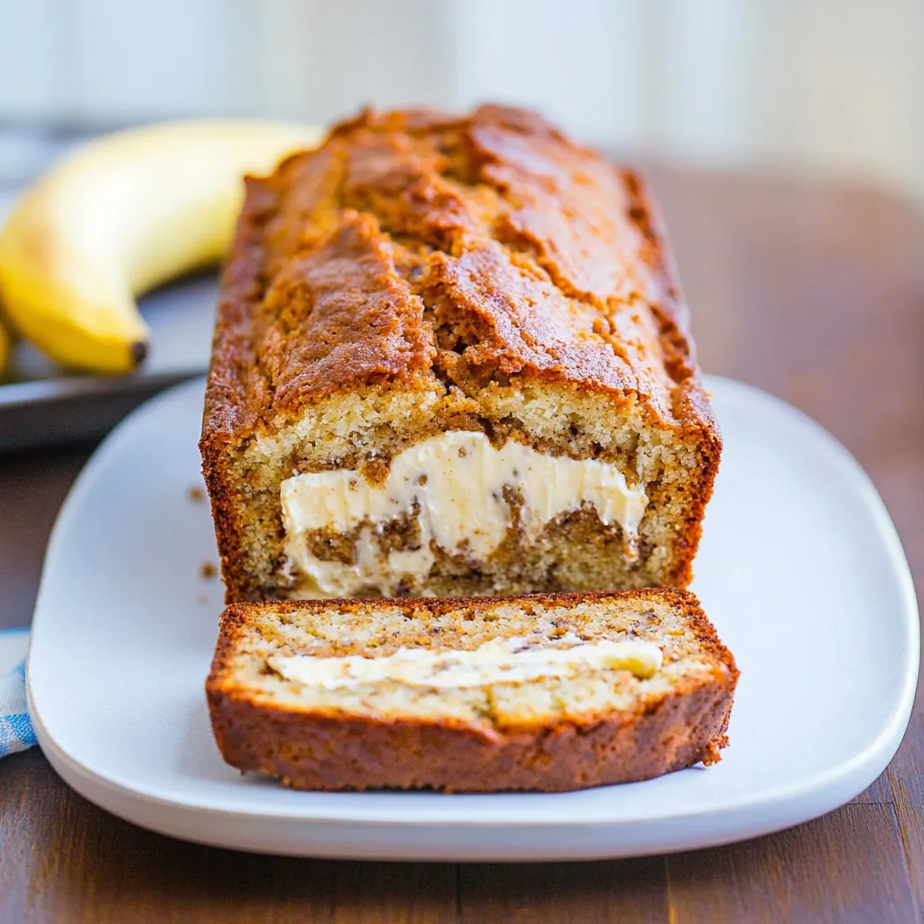 Cream Cheese-Filled Banana Bread