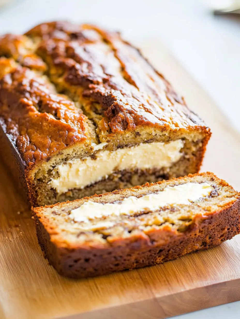 Cream Cheese-Filled Banana Bread Recipe