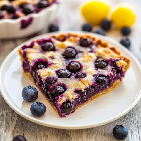 Crustless Blueberry Pie