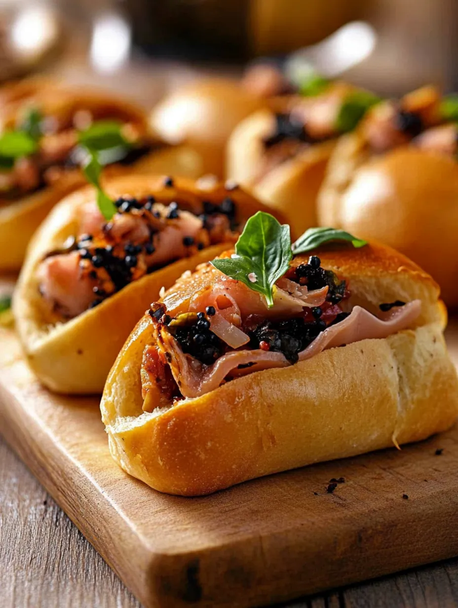 Mini Italian Sandwiches with Homemade Brioche Rolls Recipe