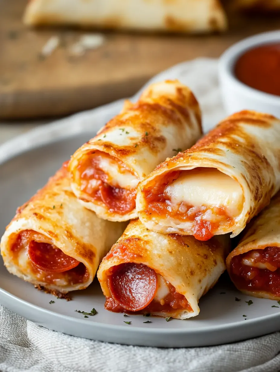 Easy Air Fryer Pizza Roll Ups Recipe