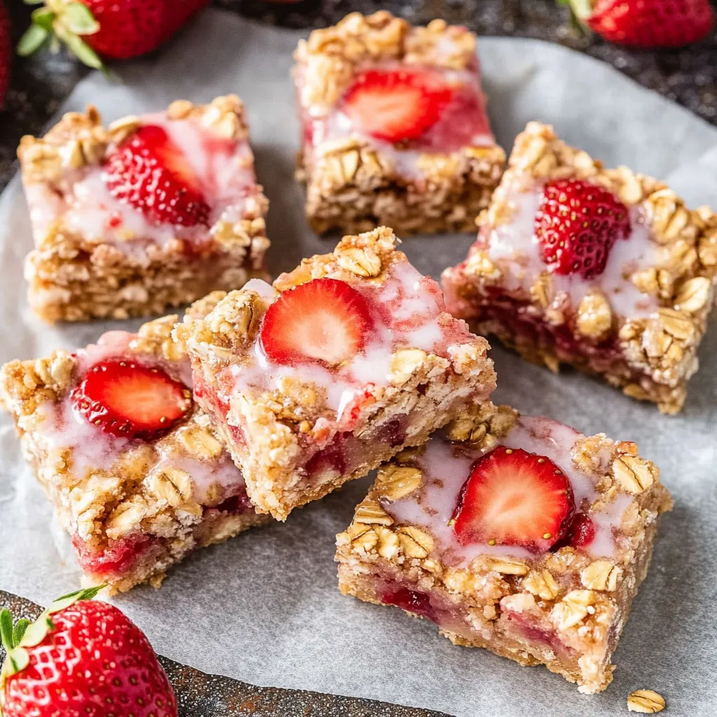 Strawberry Oatmeal Bars