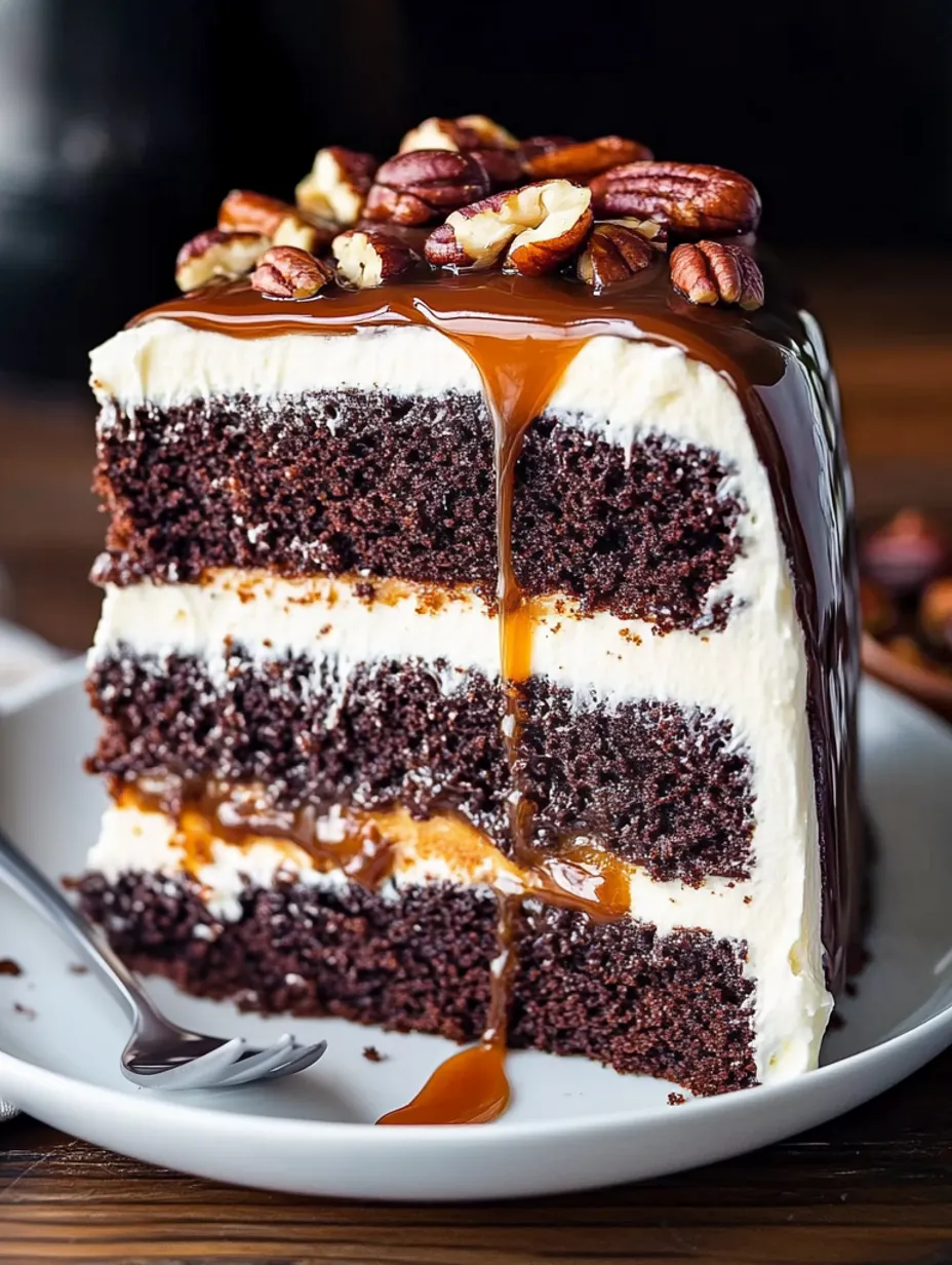 Best Turtle Chocolate Layer Cake Recipe