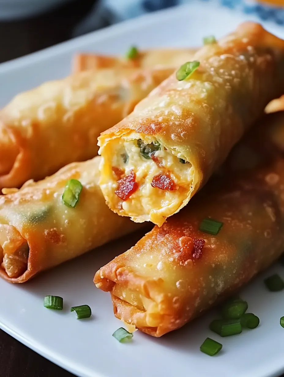 Mini Jalapeno Popper Egg Rolls Recipe