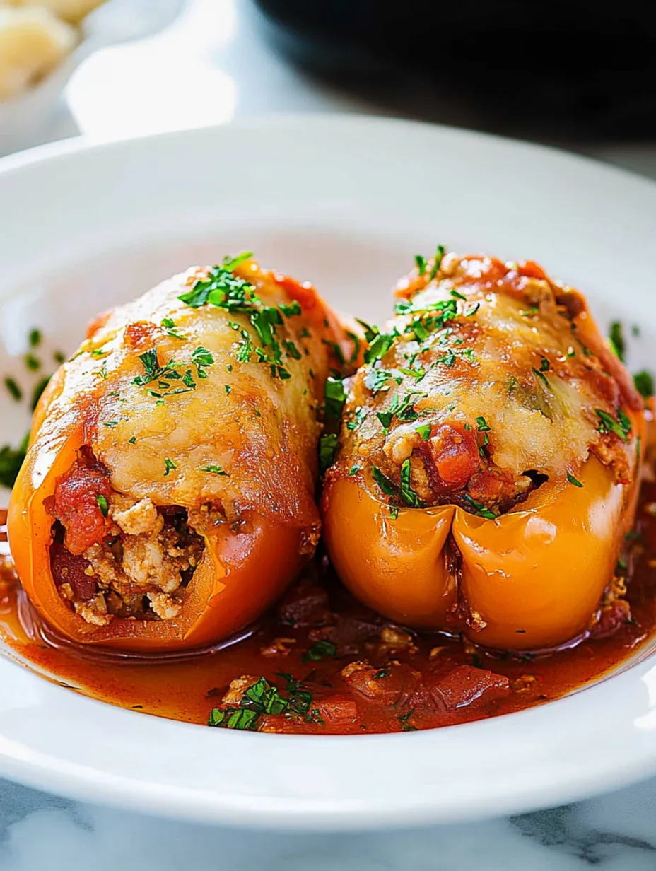 Best Italian Stuffed Peppers Recipe