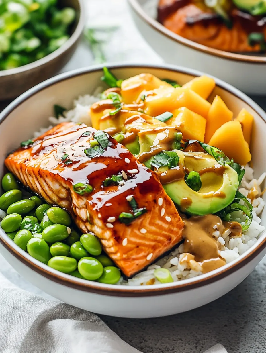 Teriyaki Salmon Bowls Recipe