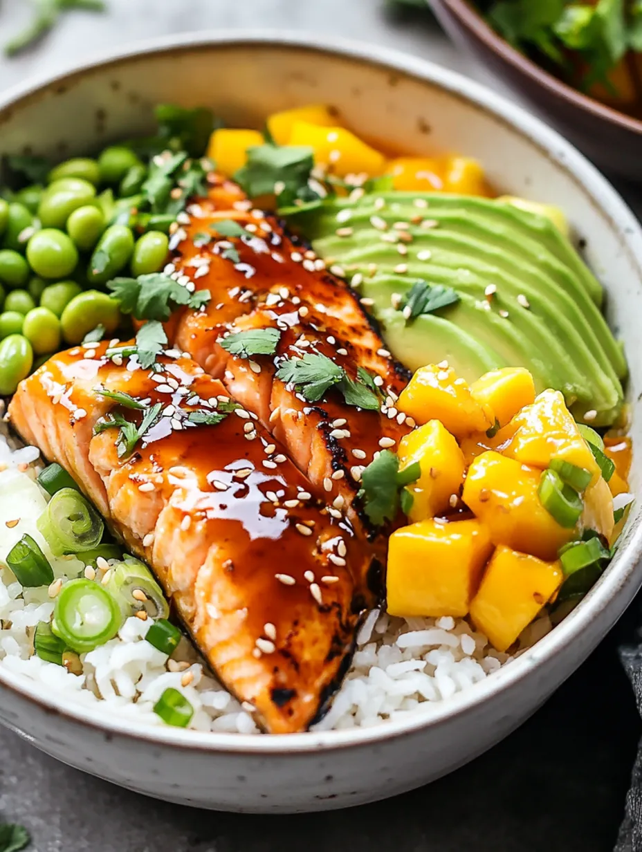 Easy Teriyaki Salmon Bowls Recipe