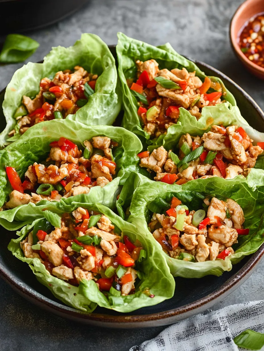 Easy Chicken Lettuce Wraps