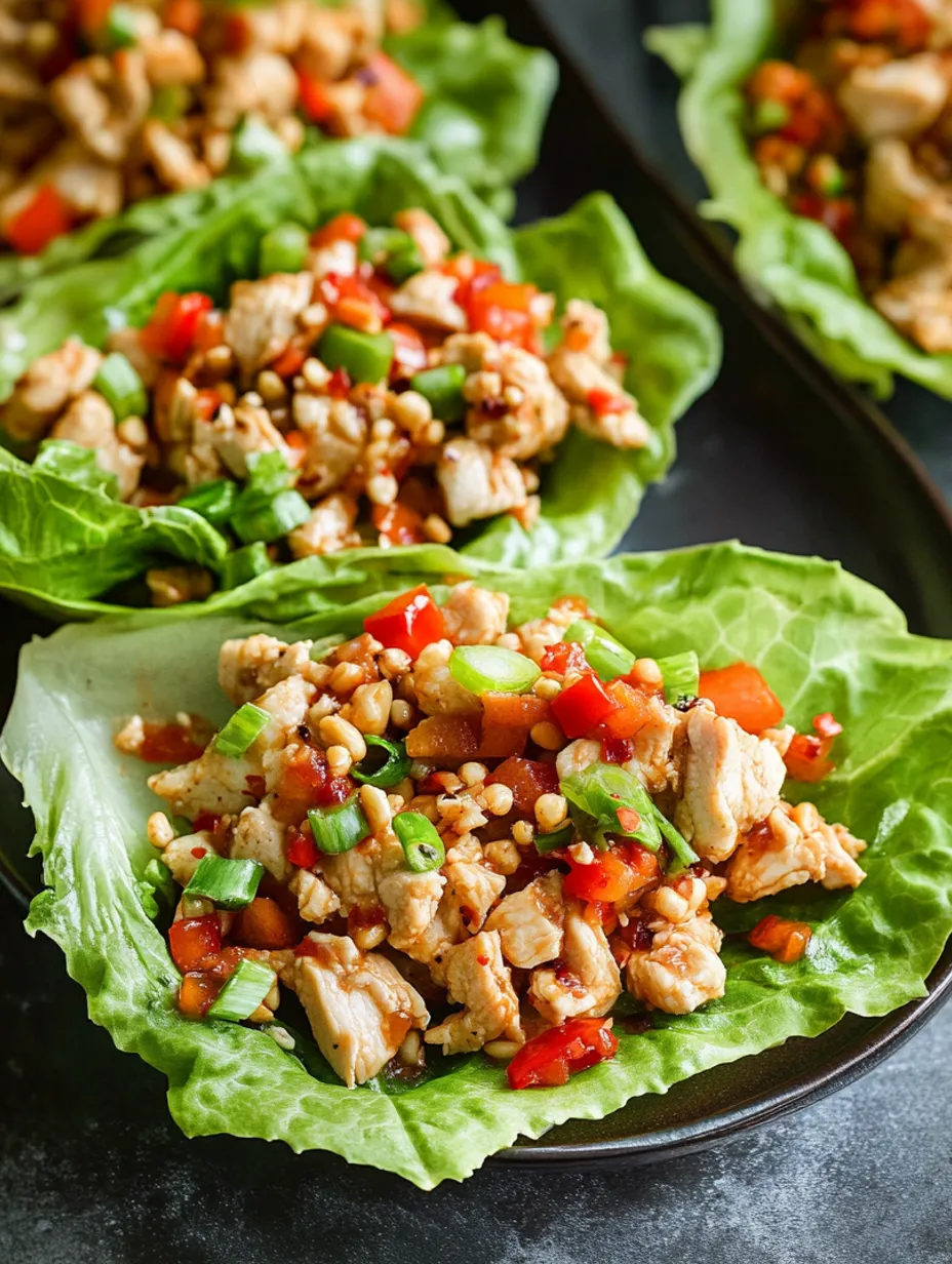 Easy Chicken Lettuce Wraps Recipe