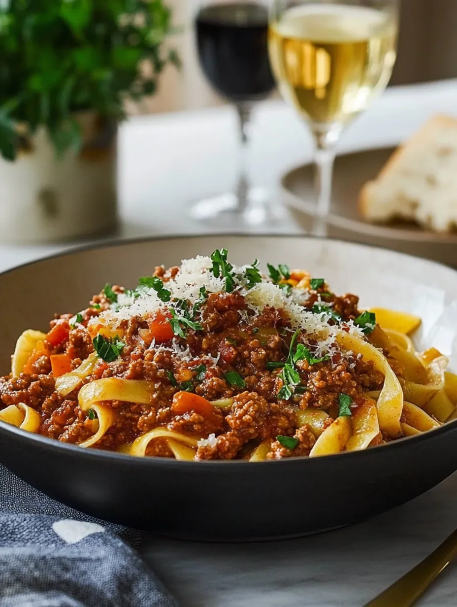 Classic Pasta Bolognese