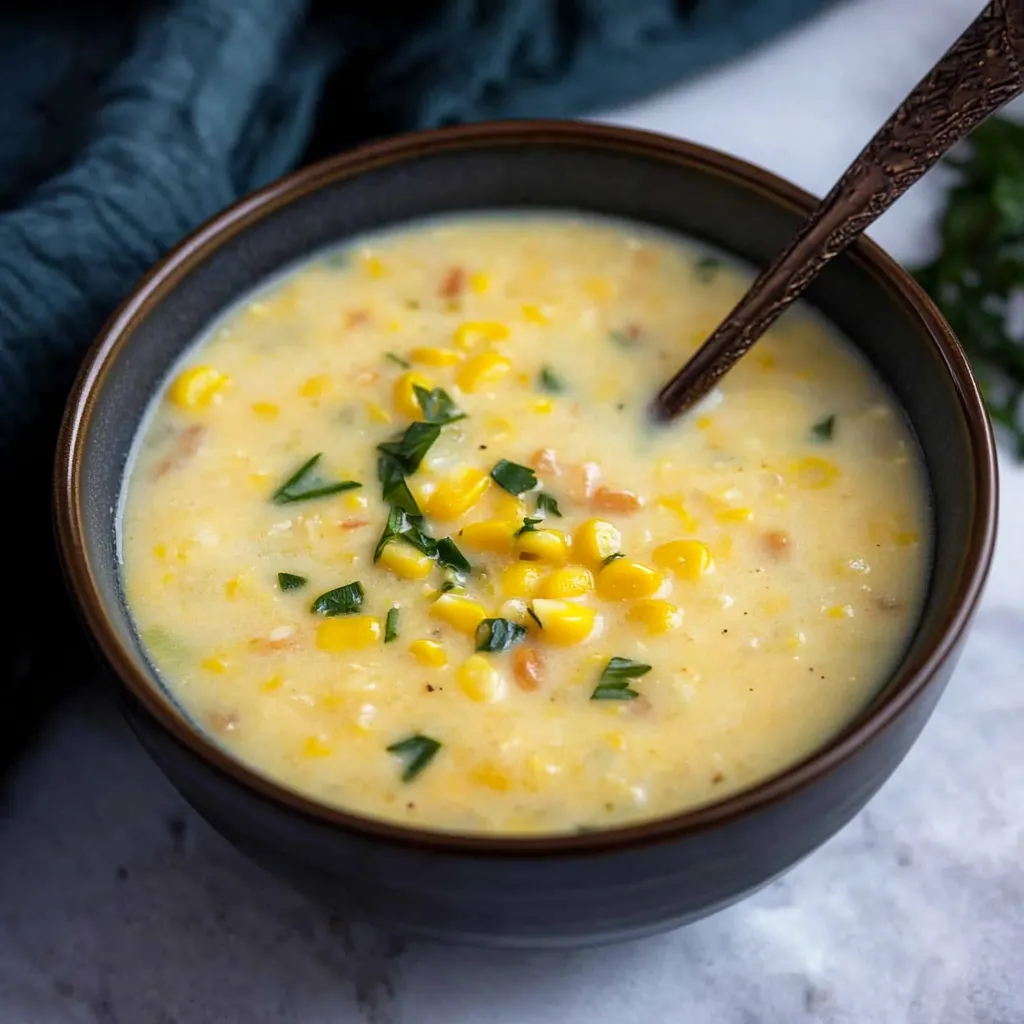 Easy Instant Pot Vegetarian Corn Chowder Recipe