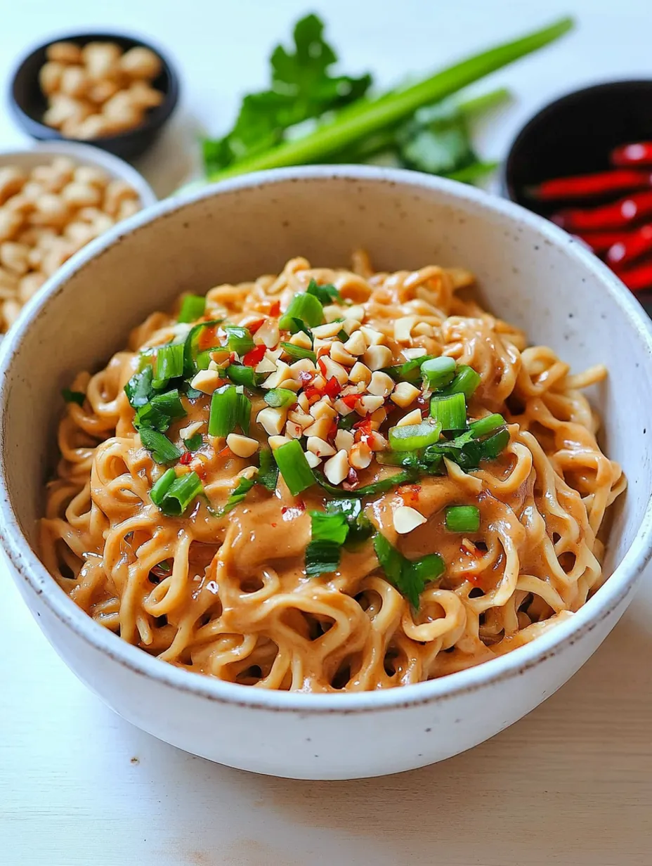 Easy Peanut Butter Ramen Noodles