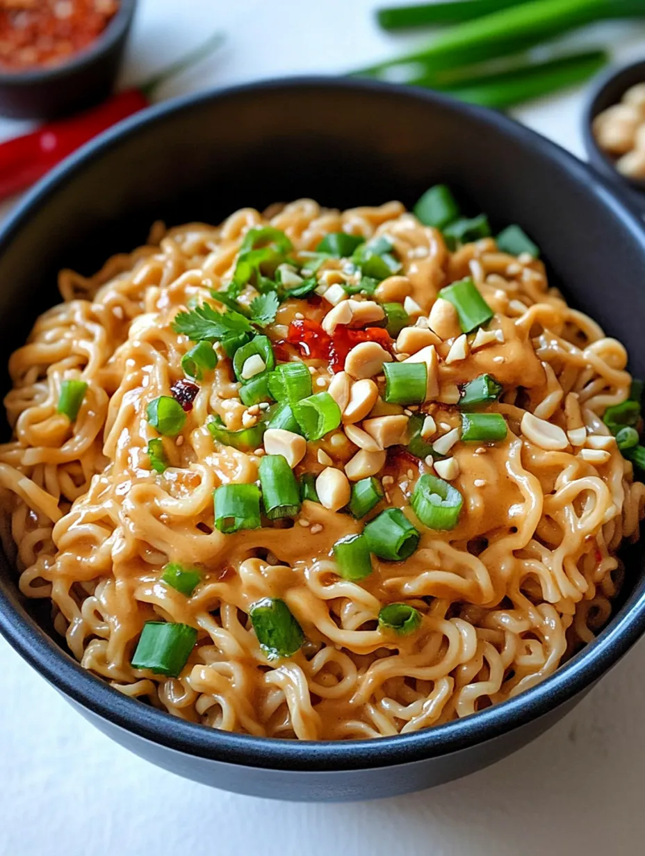 Easy Peanut Butter Ramen Noodles Recipe