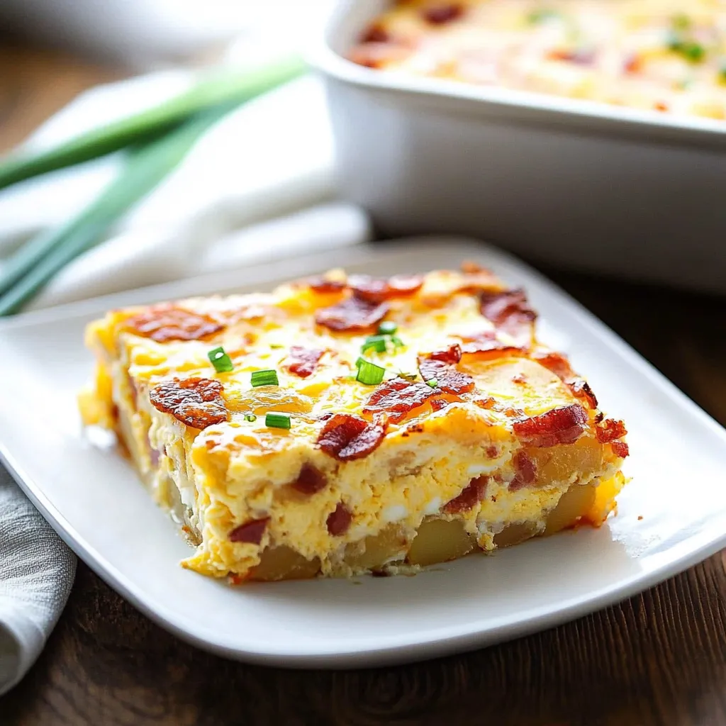 Bacon, Potato, and Egg Casserole